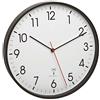 TFA Dostmann Orologio da parete analogico radiocomandato 60.3537.01 con struttura in metallo, plastica, nero