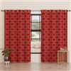 PETTI Artigiani Italiani - Tende a Pannelli per Interno con Anelli 2 Pezzi 140x280cm, Tenda Camera da Letto e Soggiorno Oscuranti Isolanti e Moderne, Fiocco Tartan, 100% Made in Italy