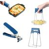 yeemeen Antiscottatura Clip Pinza, 1Pcs Pinza per Teglie,1Pcs Anti-scottatura Ciotola Clipcon Impugnatura Antiscivolo per Forno con Friggitrice ad Aria a Vapore Portatile