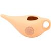 BODHI NETI POT - Brocca per il risciacquo nasale, in ceramica, con mandala o simbolo, per doccetta nasale (color oro)