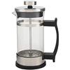 Kuuleyn Caraffa Tisana Vetro,Caffettiera in Vetro in Acciaio Inox, French Press, Caffettiera Domestica French Press Filter Pot Tea Maker, Alloggiamento in Acciaio Inox FrenchPress Coffee Maker