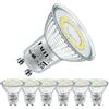 EACLL Lampadine LED GU10 4.8W Equivalente a Alogena 75W, Pacco da 6, 585lm Luce Bianco Freddo 6400K, Faretti AC 230V senza Sfarfallio, Angolo a Fascio 120° Spot, Non Dimmerabile Lampade Riflettore