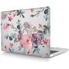 HLAAJJX Custodia per Nuovo Macbook Pro 15 pollici 2019 2018 2017 2016 Pubblicazione Modello A1990 A1707 con Touch Bar e Touch ID, Copertina Rigida in Plastica Protettiva, Fiore