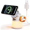 COLSUR Caricatore Wireless per i phone 4-in-1 stazione di ricarica per a pple con luce notturna caricatore magnetico per a pple Watch Caricabatterie wireless Compatibile Air-Pods Regalo Uomo