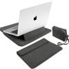 MiRowy 15-16 Pollici Custodia per PC Portatili, con Funzione Supporto Borse per Laptop Cover, per MacBook Pro 16 Pollici (M5~M1, Pro/Max), MacBook Air 15 Pollici (M5~M2), Surface, Dell (15-16 | Grigio)