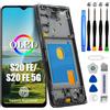 DTD Schermo OLED per Samsung Galaxy S20 Fe/S20 Fe 5G LCD di Ricambio Touch Screen (6,5 Pollici, Nero con Cornice) di rilevamento delle Impronte digitali supportato