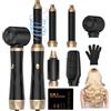 UMIGA Hairstyler 5 in 1 con spazzola ad aria calda, professionale per asciugacapelli, spazzola rotonda, ferro arricciacapelli e spazzola lisciante in 1000 W di potenza e 3 livelli di temperatura