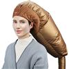 Segbeauty Caschi per Asciugatura, Cuffia Asciugacapelli, Casco Asciugacapelli da Casa Portatile e Professionale, con Elastico per Attacco a Phon, Oro