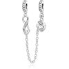 Amuefer 2 Pezzi Clip Charm Compatibili Bracciale, Argento Sterling Sparkling Pavé Lines Cuoricino Stelle Amore Oro Rosa Stopper Spacer Compleanno Natale Gioielli Regali per Donne Moglie Amici