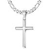 ChicSilver Collana con ciondolo a forma di croce Gesù, in argento