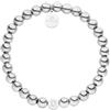Purelei Bracciale con lettere Anxiety - Accessorio con significato - Gioielli impermeabili - con lettere in acciaio inox durevole - Regolabile - Bigiotteria alla moda per il tuo look personalizzato