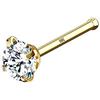 OUFER Body Piercing Anelli per Naso 20G in Oro Massiccio 14k - Piercing Naso Vite e Osso - Gioielli