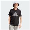 adidas Uomo Growth Badge Graphic Tee, Black, M