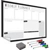 The Magnet Shop WallTAC A3 Agenda Settimanale Lavagna Adesiva per Parete | Prodotto nel Regno Unito | Calendario cancellabile a secco facile da rimuovere con adesivo riutilizzabile