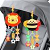 MokukuToys Peluche Animali Appendere Giocattolo,Neonati Interattivi Giocattoli Morbidi,Seggiolini Auto Passeggini Giocattolo per Neonati 0 3 6 9 12 Mesi