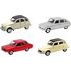 OPO 10 - Set di 4 Auto in Miniatura da 3 Pollici: Renault Citroen R12 R16 Dyane 2cv - WEL14