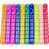 OVBOVA 100 Pezzi Set da Dadi, 12mm Dadis da Gioco 6 Facce Dadi a 10 Colori Diverso Adatto per Insegnamento Della Matematica, Intrattenimento di Gioco, Giochi per Famiglie
