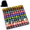 Smartdealspro Confezione da 100 dadi a 6 lati a due colori, con custodia per Tenzi, Farkle, Yahtzee, Bunco o insegnamento matematico (mini-12 mm)