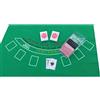 POKER CHIP SHOP Blackjack Set con feltro + 2 x carte + Black Jack Card Dispenser