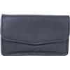Luigi Pochette da donna in pelle, 4 scomparti, blu navy, Marina Militare, Compact