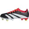 Adidas Unisex - Bambini Predator 24 League Soft Ground Boots, Core Black/Cloud White/Solar Red, 32 EU