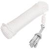 vidaXL Ancora Pieghevole con Corda Argento 0,7kg Ghisa Zincata a Caldo