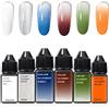 FAVAI 6 Colori Smalto Gel Per Aerografo-Collezione Natale, Airbrush Gel Nail Polish Senza Diluizione Formula a Basso Odore Smalto Semipermanente Per Manicure Francese Sfumata