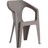 TOOMAX - Sedia Marina Grigio Tortora - h83x59x54,5 cm