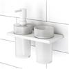 Viverso x add dispenser per sapone e porta spazzolini con supporto a parete, VU9400XX+VU9500MW+VU5000XX+VA1401MW, x add [Accessori Bagno > Set di accessori da bagno]