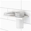 Viverso x add portasaponetta e porta spazzolini con supporto a parete, VU9300XX+VU5000XX+VA1401MW, x add [Accessori Bagno > Set di accessori da bagno]