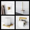 Viverso x add set accessori bagno 4 in 1, VA3000BG+VA2100BG+VA1100BG+VA4000BG, x add oro spazzolato [Accessori Bagno > Set di accessori da bagno]