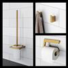 Viverso x add set accessori bagno 3 in 1, VA3000BG+VA2100BG+VA4000BG, x add oro spazzolato [Accessori Bagno > Set di accessori da bagno]