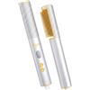 SHEGLAM Spazzola Lisciante 3D a Ioni con Piastre Riscaldanti in Oro 24K - Design Antiscottatura, Riscaldamento Rapido 60s, Funzione Auto-Spegnimento, Elimina Crespo per Capelli Lisci e Setosi