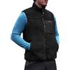 Pioneer Camp Gilet in pile da uomo senza maniche, con colletto alto, 550 g, in pile pesante, antivento e caldo, per arrampicata, trekking, campeggio, viaggi, con tasche con cerniera, Nero , S