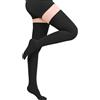 Evolyline Calze a Compressione Medica da Donna e Uomo 15-20 mmHg, Classe I, Lunghe per le Cosce, Calze a Compressione con Punta Chiusa e Banda in Silicone per Supporto Graduale alle Vene Varicose