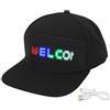 Tissting Cappello Programmabile con Controllo App Bluetooth Berretto Bluetooth con Schermo LED Rimovibile, Berretto da Baseball Illuminato Modificabile, Cappello LED per Concerti Notturni (Bianco)