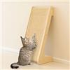 PETKARAY Tiragraffi per Gatti a Forma di L, 64 cm, Palo da Grattare in Sisal Naturale, Montaggio a Muro o a Terra, Protezione dei Mobili con Erba Gatta, Design Classico