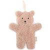 Jollein Asciugamano per ciuccio, motivo: orsacchiotto, rosa selvatica, 100% poliestere, peluche