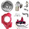 Carkio Kit di conversione avviamento elettrico compatibile con Honda GX160 GX200 5.5HP 6.5HP Starter Motor Volano Chiave Interruttore Bobina Accensione Fan Cover Fit