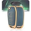 LELNOOS Cover Chiave Auto, Silicone Custodia Chiave Protettiva Copri Chiavi per Ford Fiesta Puma Ka Kuga Focus Ecosport Transit Tourneo Courier Connect Custom Mondeo Ranger Edge Explorer Galaxy