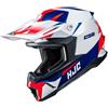 HJC Casco C50 SLIDE Bianco Blu Rosso HJC