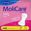 MoliCare Lady Pad 3 Gocce Assorbenti Donna 12 pz | Assorbenti Femminili Per Perdite Urinarie Lievi O Moderate.