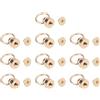 LT Easiyl 20 Pezzi Di Accessori Per Rivetti A Vite Chicago Per Borse In Pelle Base Da 9 Mm Anello Da 13 Mm Oro