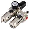 Oumefar 3/8 Separatore di umidità olio Separatore d'acqua olio Compressore d'aria in lega di alluminio Filtro Regolatore di pressione Strumento per compressore e utensili pneumatici AC3010 03