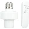 TOPINCN Portalampada Wireless, Portalampada Sostitutivo da 30 M con Telecomando Controllo a 360 Gradi con Telecomando per Lampada a Incandescenza per Lampadina E27 (220V)