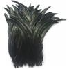 Sowder - Confezione da 50 piume di coda di gallo, lunghezza 28-35,6 cm, colore: nero