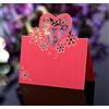 Blausky 20 pezzi segnaposto cuore d'amore tagliati al laser, bigliettini segnaposto, pieghevoli, per matrimonio, compleanno, cresima, comunione, battesimo, festa, decorazione da tavolo, 9 x 12 cm
