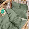 Dreamzie - Set biancheria da letto per neonati 80x80 cm + 1 federa 35x40 cm | 100% Cotone · Copripiumino in garza di cotone · Certificato Oeko-TEX - Colore Verde