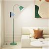 SIBRILLE E27 Lampada da Terra Dimmerabile, con Telecomando, max 60W 3000K-6000K, Altezza 168 cm Lampada da lettura con Testa di luce flessibile per Soggiorno e Studio con Lampada a LED (Conico)
