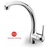 Crolla Miscelatore monocomando per lavello con flessibili d'alimentazione energy saving finitura bianco opaco ONDA Crolla 8270 BO